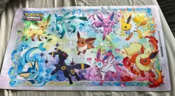 Pokemon Prismatic Evolutions Playmat - Board Game Mat Super Premium Pad/Mousepad - Image 1