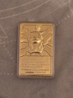 Pokemon™ Special Edition 23 karat Gold-Plated Trading Card #25 PIKACHU - Image 1