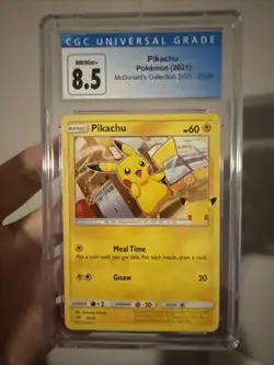 2021 Pokemon Sword & Shield McDonald's Collection Pikachu #25 CGC 8.5 NM-MT+ - Image 1