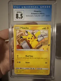 2021 Pokemon Sword & Shield McDonald's Collection Pikachu #25 CGC 8.5 NM-MT+ - Image 3