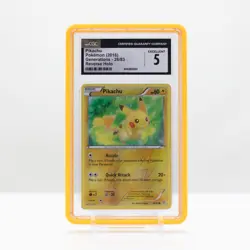 Pokemon Pikachu Reverse Holo #26/83 Generations 2016 - CGC 5 - Image 1