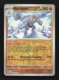 Machamp 068/165 Rare 151 Pokemon Reverse Holo Near Mint - Image 1