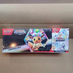 S&V Pokemon Prismatic Evolutions Surprise Box + Sams Club Booster Bundle SEALED - Image 1