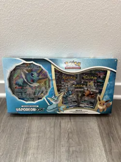 Pokemon TCG Vaporeon GX Special Collection Box Sealed RARE ERROR BOX - Image 1