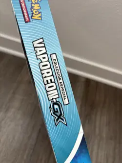 Pokemon TCG Vaporeon GX Special Collection Box Sealed RARE ERROR BOX - Image 4