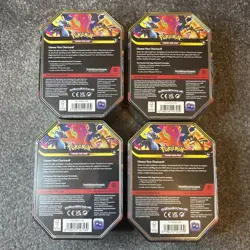 Pokemon TCG Mega Charizard EX Tins Set of 4 (1X & 3Y) FACTORY SEALED - Image 3