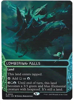 Lumbering Falls - Borderless - NM - Edge of Eternities: Stellar Sights - MTG - Image 1