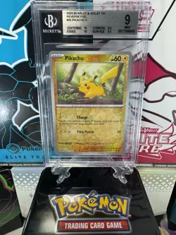 Pikachu 25/165 Cosmos Reverse Holo Beckett 9 - Scarlet & Violet 151: Pokemon TCG - Image 3