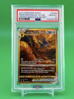 2023 Pokemon Sword And Shield Crown Zenith #GG68 Orgn.Frm.Dialga Vstar PSA 10 - Image 1
