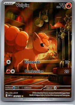 Vulpix 138/132 Illustration Rare Mega Evolution Pokemon Holo Near Mint - Image 1