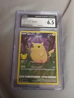 Pikachu 005/025 – Celebrations Holo | CGC 6.5 | Pokemon TCG | FAT PIKACHU - Image 1