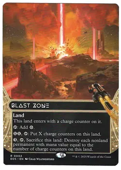 Blast Zone - Borderless - NM - Edge of Eternities: Stellar Sights - MTG - Image 1