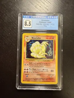 1999 Pokemon Ninetales #12 Base Set Holo CGC 8.5 - Image 1