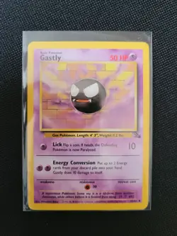 Pokemon Fossil Red Logo 3rd Print 1999 2000 Gastly 33/62 - Image 3