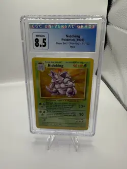 1999 Pokemon Nidoking 11/102 Base Set Unlimited Holo CGC 8.5 NM/MINT+ - Image 1