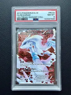 2013 Pokemon Reshiram RC22 PSA 8 - Radiant Collection - Image 1