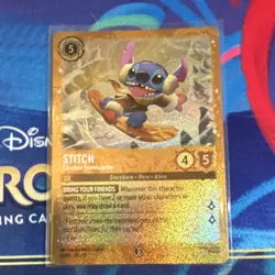 Disney Lorcana Stitch-Carefree Snowboarder Foil 42/P3 Promo Lilo & Stitch - Image 1