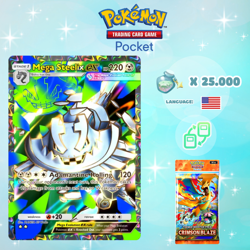 Pokemon TCG Pocket - Mega Steelix ex Full Art Card (English) - Image 1