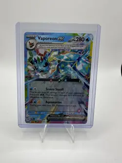 Pokemon Vaporeon ex 023/131 SV: Prismatic Evolutions Holo Double Rare EX Card - Image 1