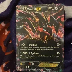 Yveltal EX 79/146 XY Ultra Rare Holo Basic Pokemon TCG Card English - Image 1