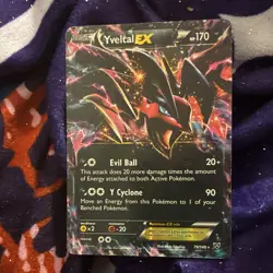 Yveltal EX 79/146 XY Ultra Rare Holo Basic Pokemon TCG Card English - Image 2