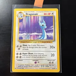 Pokemon Dragonair Card 18/102 Base Set Non-Holo Rare Vintage 1999 WOTC - Image 1