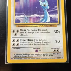Pokemon Dragonair Card 18/102 Base Set Non-Holo Rare Vintage 1999 WOTC - Image 3