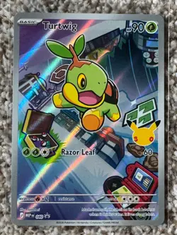 Pokemon TCG First (1st) Partner Card - Turtwig - NM+ - Image 1