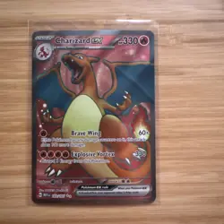 Pokemon TCG Charizard EX 183/165 Scarlet & Violet 151 Ultra Rare Card - Image 3