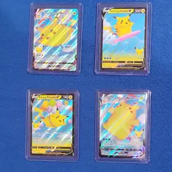 Pokemon TCG Celebrations Pikachu VMAX & V Holo Full Art Card Lot 4 Nintendo - Image 1