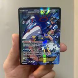 Pokemon Team Aqua’s Kyogre EX 6/34 Double Crisis Holo Full Art Card NM Grade - Image 1