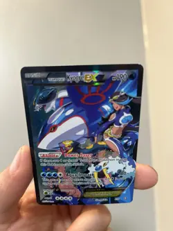 Pokemon Team Aqua’s Kyogre EX 6/34 Double Crisis Holo Full Art Card NM Grade - Image 2