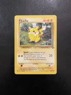 Pikachu 60/64 - *NM* - Jungle - Non Holo Common Vintage 1999 WotC Pokemon Card - Image 1
