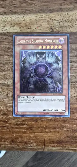 Yu-Gi-Oh! Caius the Shadow Monarch TU03-EN000 Ultimate Rare Card - Image 1