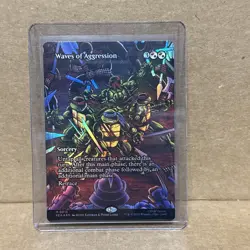 Waves of Aggression (Borderless) TMNT Source Material Foil - Image 1