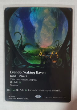 EVENDO, WAKING HAVEN - Borderless, Foil - Edge of Eternities - MTG Mythic #279 - Image 1