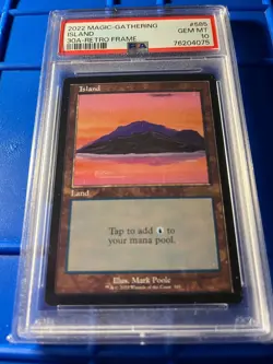 2022 mtg 30th annivesary edition PSA 10 Island Retro Frame - Image 1
