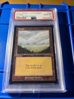 2022 mtg 30th anniversary edition PSA 10 plains Retro Frame - Image 1