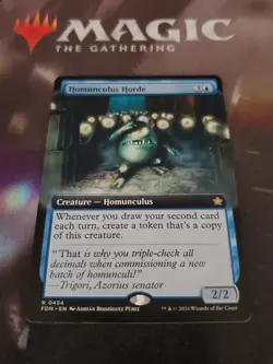 Mtg. Homunculus Horde. Borderless. Foundations. Pack Fresh - Image 1