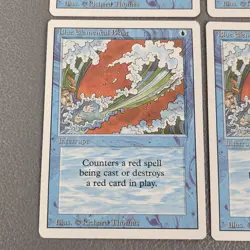 4x Blue Elemental Blast X4 MTG Revised Edition Magic The Gathering LP Playset - Image 2