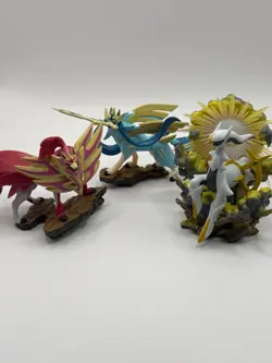 Pokemon Figure Lot – Zacian Zamazenta Arceus – Official Nintendo Collectible Fig - Image 1
