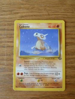 Cubone Vintage 1999 Pokemon Jungle TCG Card 50/64 Basic - Image 1