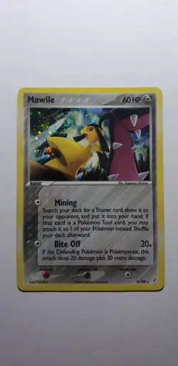 Pokemon EX Crystal Guardians Holofoil MAWILE RARE HOLO SWIRL 9/100 NM-MT!!! - Image 5