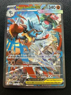 Pokemon Mega Evolutions TCG Mega Lucario EX 179/132 - Image 1