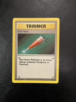 Full Heal 82/102 - NM - Base Set - Regular Unlimited Uncommon Pokemon TCG Card - Image 1