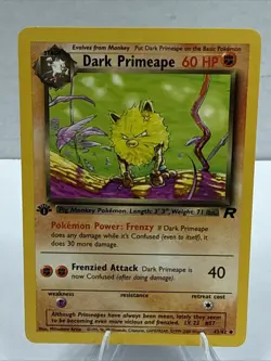 1st Edition Dark Primeape 43/82 - Team Rocket - Near Mint - Image 1