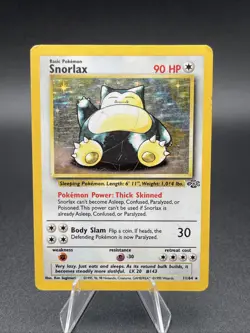 Pokemon TCG Snorlax 11/64 Jungle Holo Unlimited Edition HP - Image 1