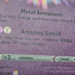 Zacian Amazing Rare Foil SWSH Vivid Voltage 082/185 LP/MP Pokemon TCG - Image 2