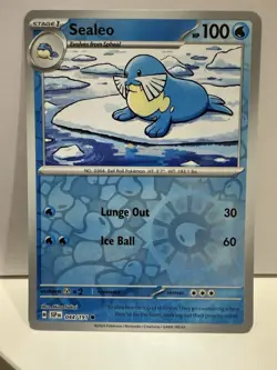Sealeo 044/191 Pokemon TCG Surging Sparks Reverse Holo - Image 1