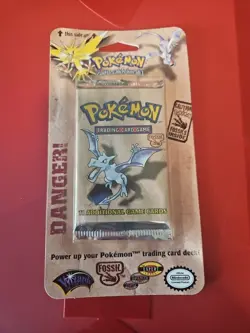 Rare MINT 🔥🔥1999 Pokemon Fossil Aerodactyl Blister Pack WOTC Vintage SEALED - Image 1